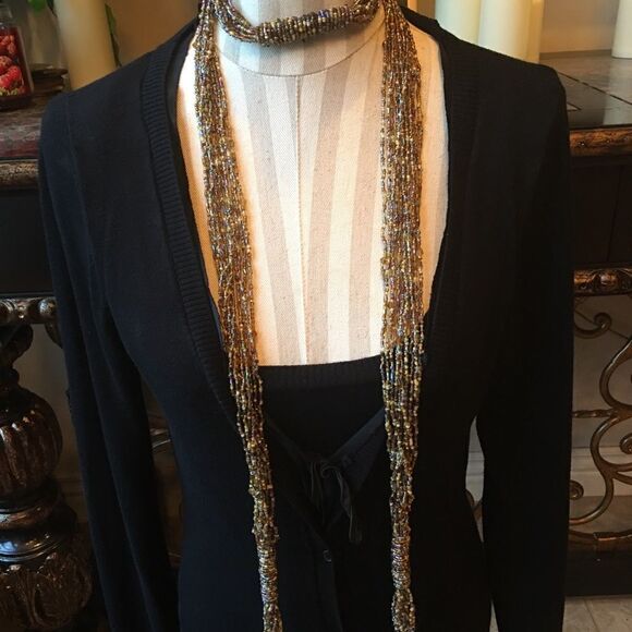BEADED NECKLACE, Neck Tie or Sash! - Picture 4 of 11